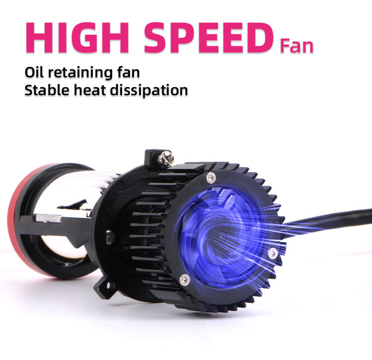 Y7 Laser Lens H4 Led Headlight 12V Car High and Low Beam Integrated Headlight Modified Motorcycle H4 Dual Light Lens