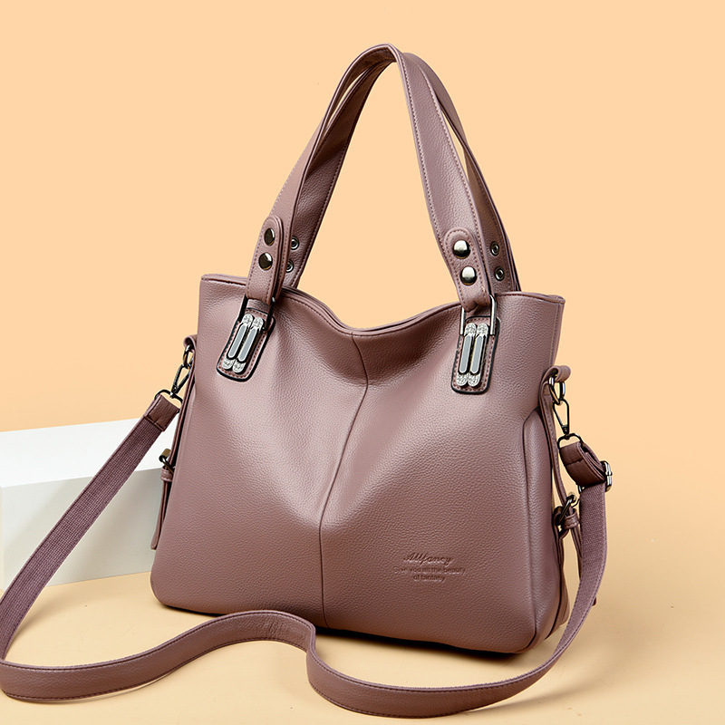 Borsa a spalla da donna grande capacità con tasche multiple_voghion.com