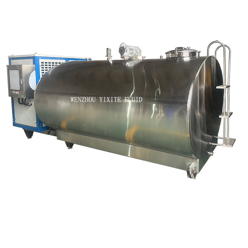 3000L tanque de presión de gran capacidad tanque de enfriamiento de leche de acero inoxidable vertical horizontal de bebidas de bebida emulsionante