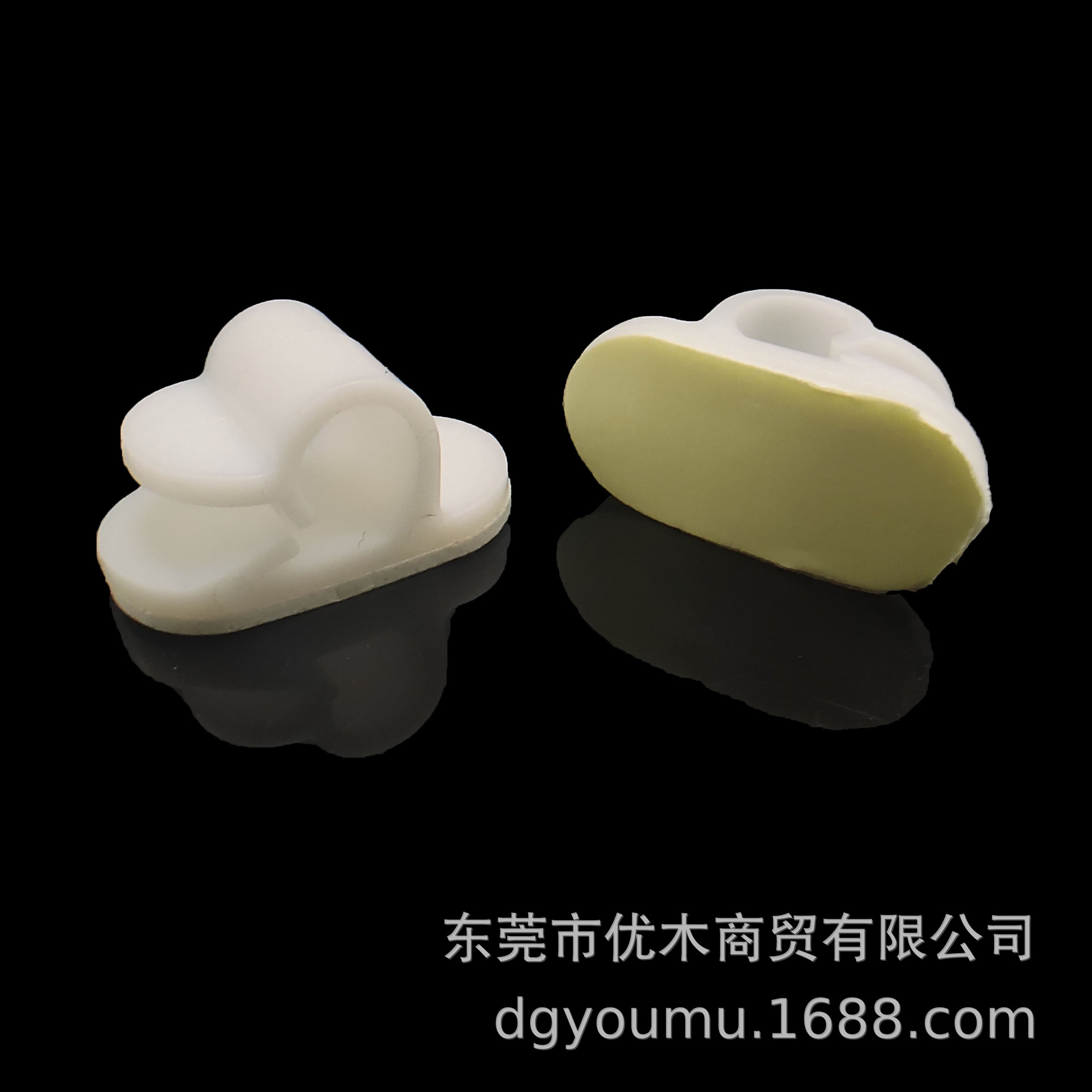 FC-01粘式电缆线夹 7mm自锁式3M背胶线扣 尼龙扣式粘胶理线夹