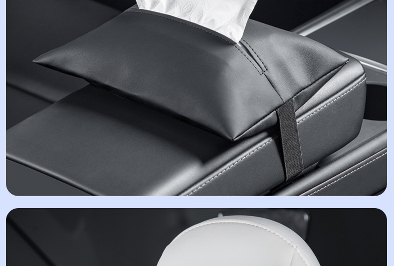 Suitable for the New Tesla Updated Version Model 3Y Car Tissue Box Hidden Tissue Holder Hanging-Style Modification Accessories