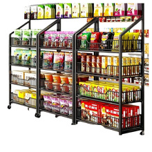 超市零食货架陈列架饮料小食品玩具展示架便利店收银台多层置物架