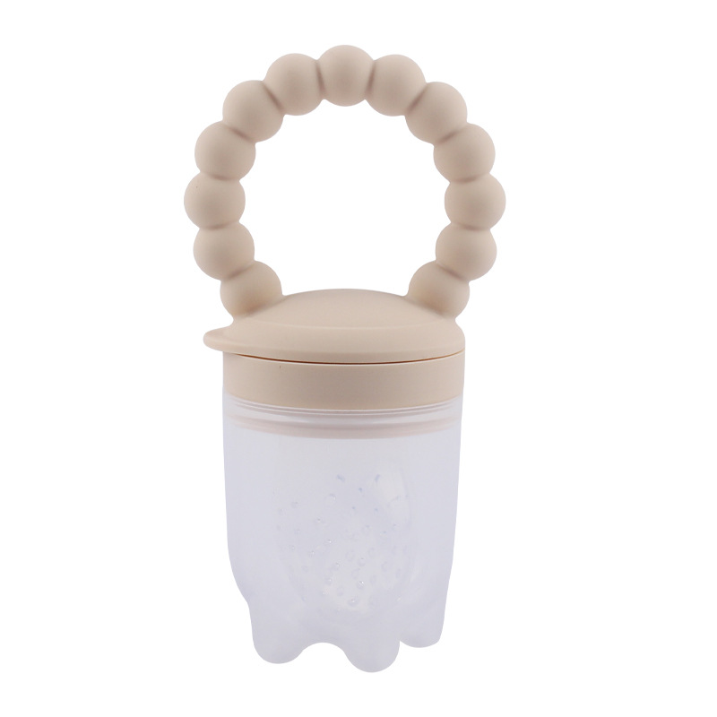 Suplemento de alimentos para bebés mordedor de silicona de calidad alimentaria bolsa de alimentos de frutas y verduras bebé mordedura de palo fruta pezón