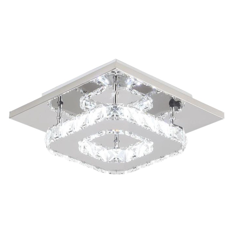 Transfronterizo LED cristal lámpara de techo cuadrado pasillo lámpara pasillo entrada iluminación moderno minimalista balcón hogar iluminación