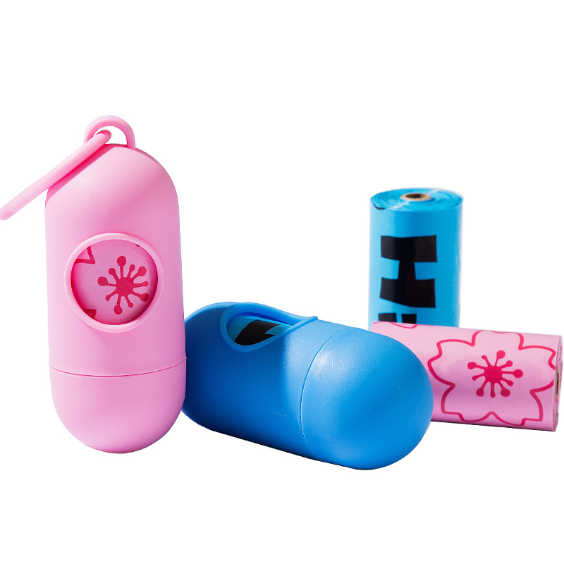 Flores de impresión completa, bolsa de baño de mascotas de moda universal con perfume, productos de limpieza de mascotas al aire libre anti-sucio