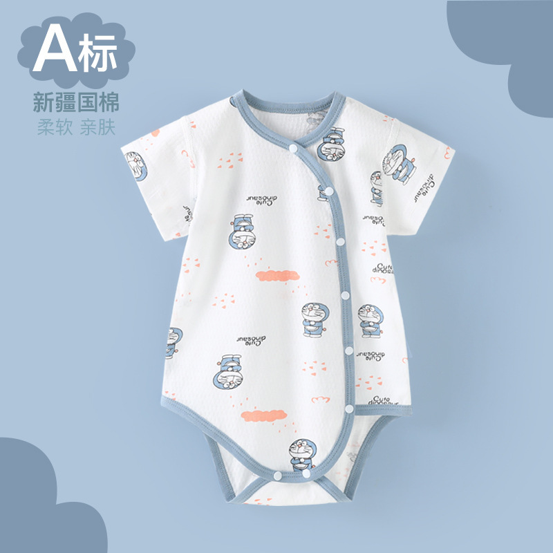 Bags Baby Summer Baby's one-piece clothes Summer Thin Short-sleeved Triangle Harper Newborn Pure Cotton Pajamas