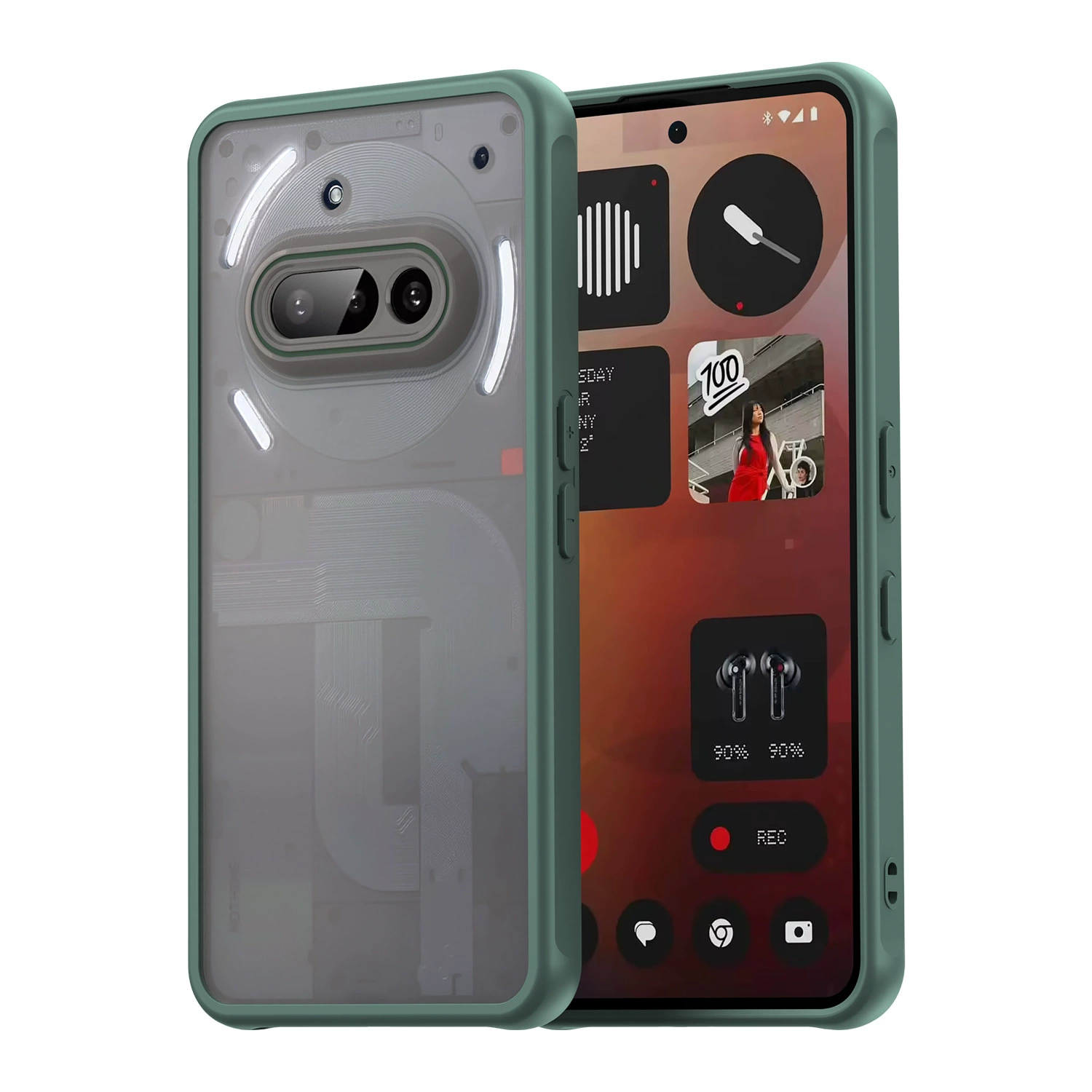 Чехол для Nothing Phone 3A Fandun и NothingPhone 3APro против падений, защитная крышка