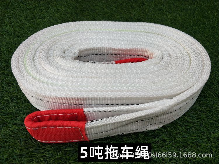 Car Towing Rope, Heavy-Duty 5-Ton, 10-Ton, 15-Ton Tow Rope, Vehicle Pulling Rope, Crane Towing Rope, Rescue Rope, Special Rope