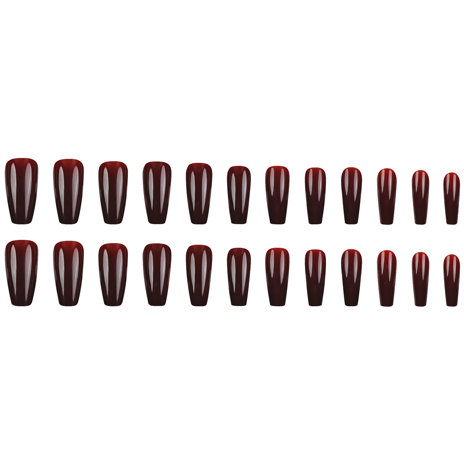 Comercio exterior otoño y invierno Che Lizi rojo desgaste de uñas escaleras europeas y estadounidenses de color sólido 24 piezas de uñas falsas al por mayor image 6