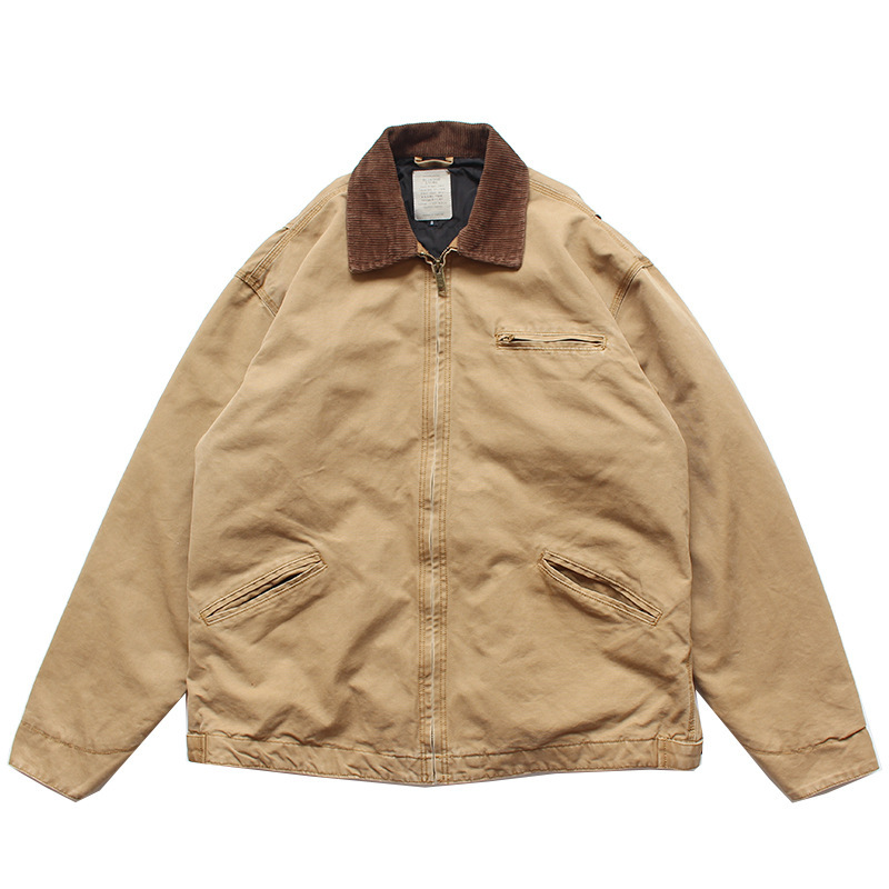 Carhartt American Fashion Brand Detroit Carhart Jacket Boy's Work Jacket Jacket Retro Jacket Khakis