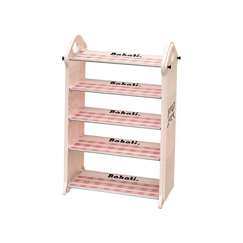 Zapatero simple puerta del hogar estante de zapatos de ahorro de espacio interior de varios pisos estante de almacenamiento de alquiler de dormitorio estante de zapatos
