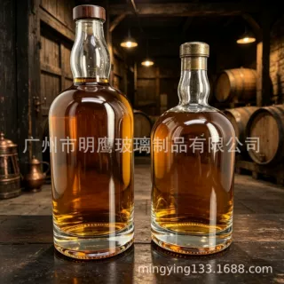 新款热销透明水晶料玻璃酒瓶洋酒瓶白酒瓶威士忌酒瓶果酒瓶烈酒瓶