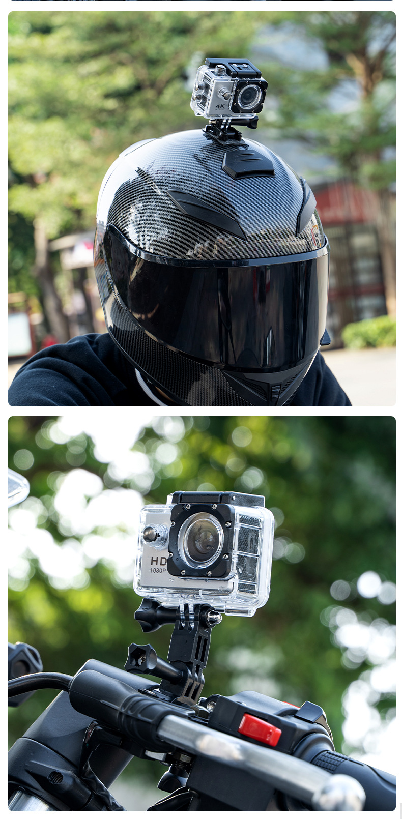 4K Hd Wifi Sports Camera Driving Recorder Cycling Waterproof 360 Panoramic Motorcycle Dv Fishing Recorder Wholesale