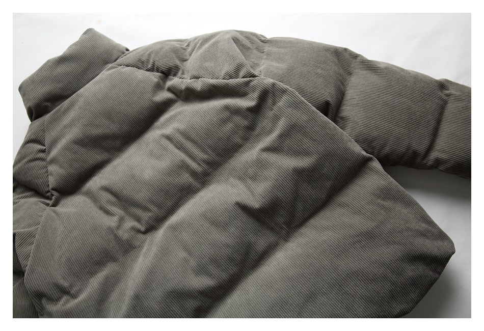 OIRTD winter nieuwe corduroy opstaande kraag voor zowel mannen als vrouwen, warme jas, dikke katoenen jas MY595_voghion.com