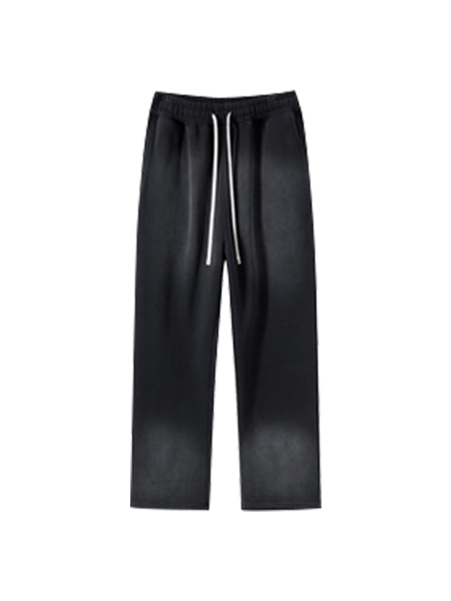 Pantalones Deportivos BL para Hombre, Otoño/Invierno 2024, 360g, Teñido por Aspersión, Lavado Vintage, Blanco, Personalizados, Casuales, Versátiles image 7