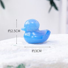 Natural Crystal Duck Carving, Crystal Raw Stone DIY Animal Mineral Specimen Educational Display, Children's Gift Wholesale