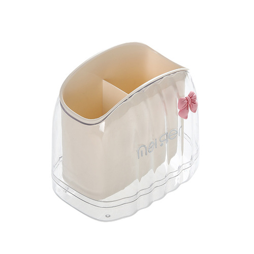 Simple Cream Style Chopstick Holder Kitchen Multi-functional Utensil Chopstick Storage Box Double Layer Drain Moldproof Chopstick Tub Dropshipping
