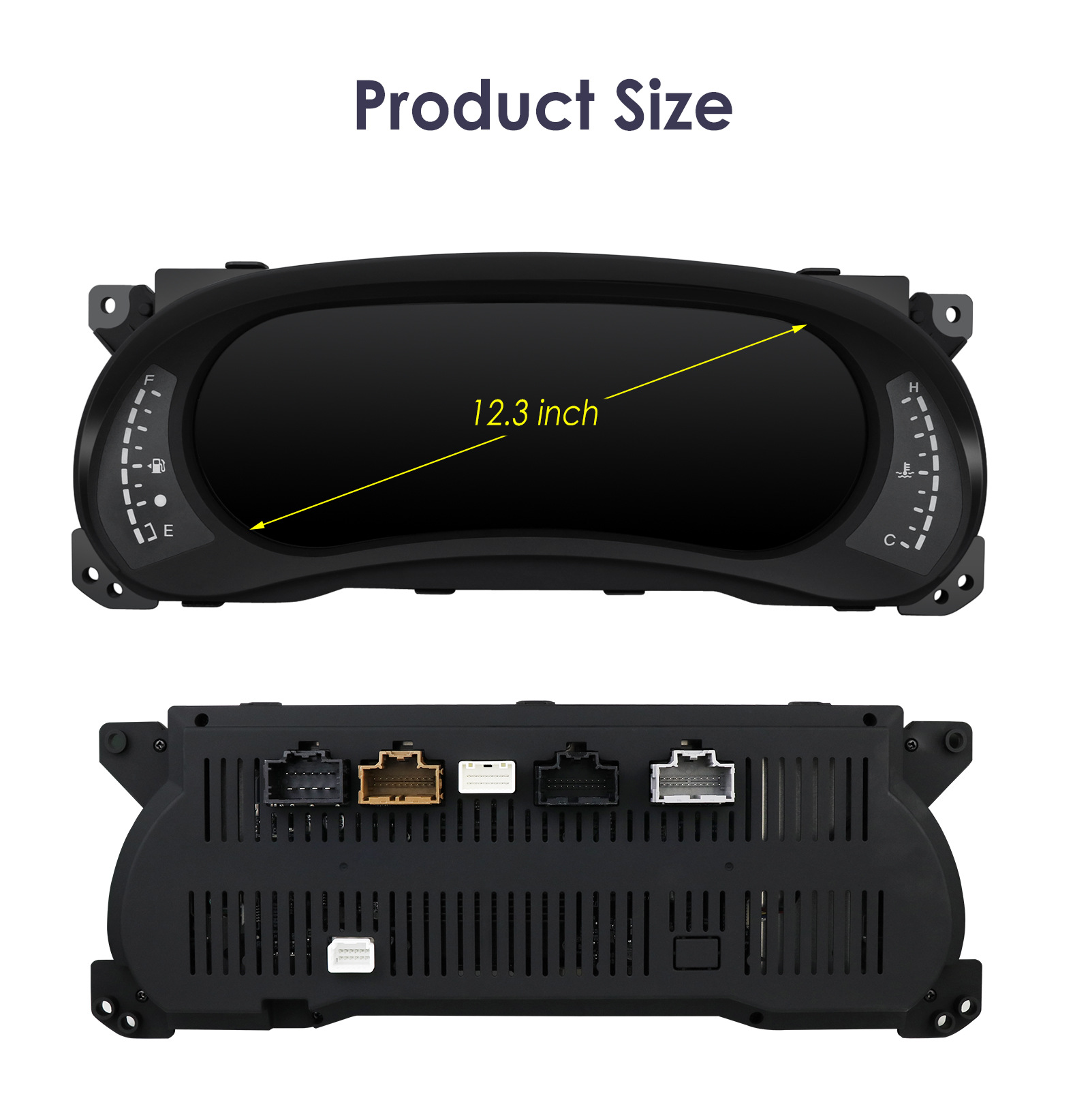 12.3inch Suitable for 11-18 Jeep Wrangler car LCD dashboard speed, mileage, and fuel gauge modification