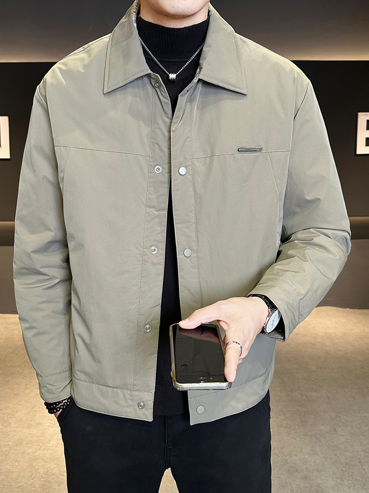 2025 Men's Trendy Winter Jacket New Warm Lightweight down Short Executive Stylish High-End