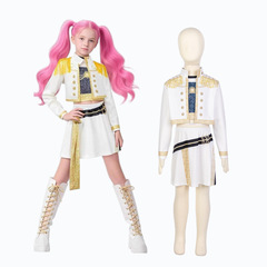 速卖通跨境新款女孩恶魔猎人服装搭配流行歌手3D印花女装童装套装
