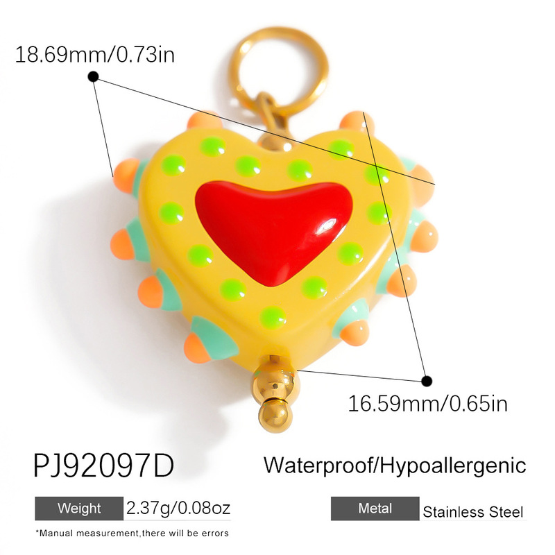 ステンレスの部品の子供の趣味のかわいい両面のドーパミンは手作りのDIYの絵を飾って色を落とさないアクセサリの部品を飾ります。|undefined