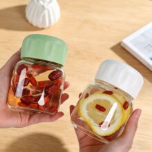 高颜值小胖杯可爱胖胖杯迷你便携水杯简约带刻度网红通用玻璃杯子