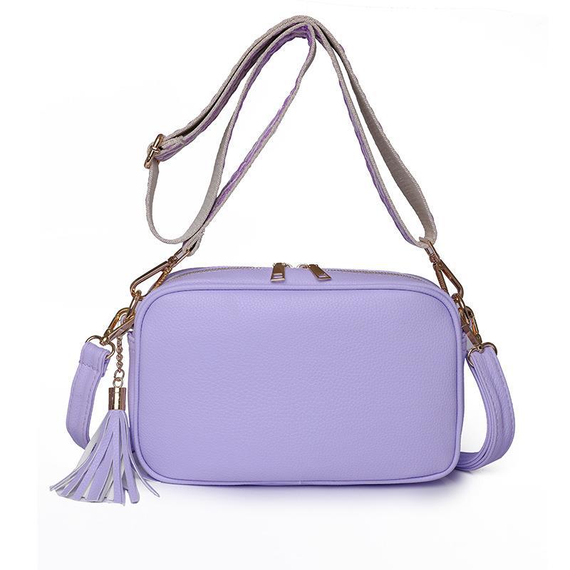 Women's Small Pu Leather Solid Color Vintage Style Classic Style Zipper Square Bag display picture 3