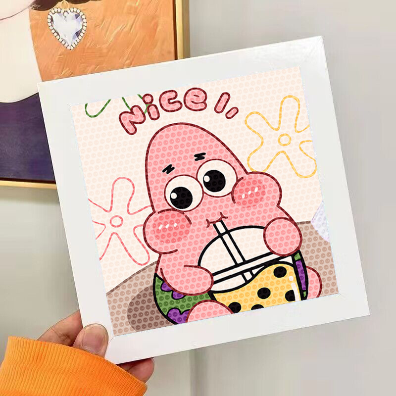 Nuevo dibujo de diamante infantil de labu diy pegatinas de diamante con marcos de fotos hechas a mano diy puzzle pegatinas de mampostería image 94
