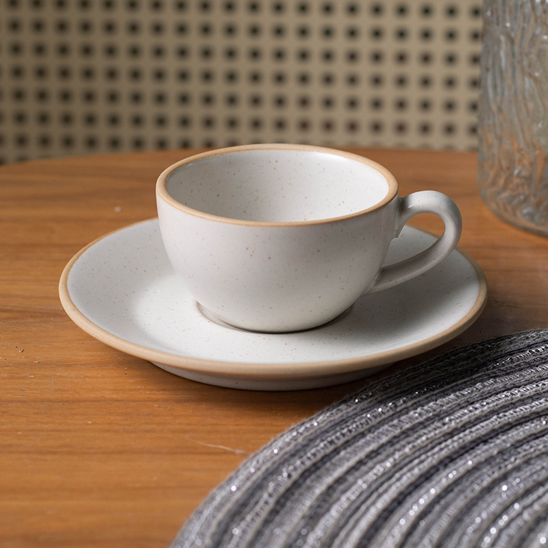 Ins simple cerámica vintage taza set de taza de oficina creativo té de la tarde cerámica taza de café platos