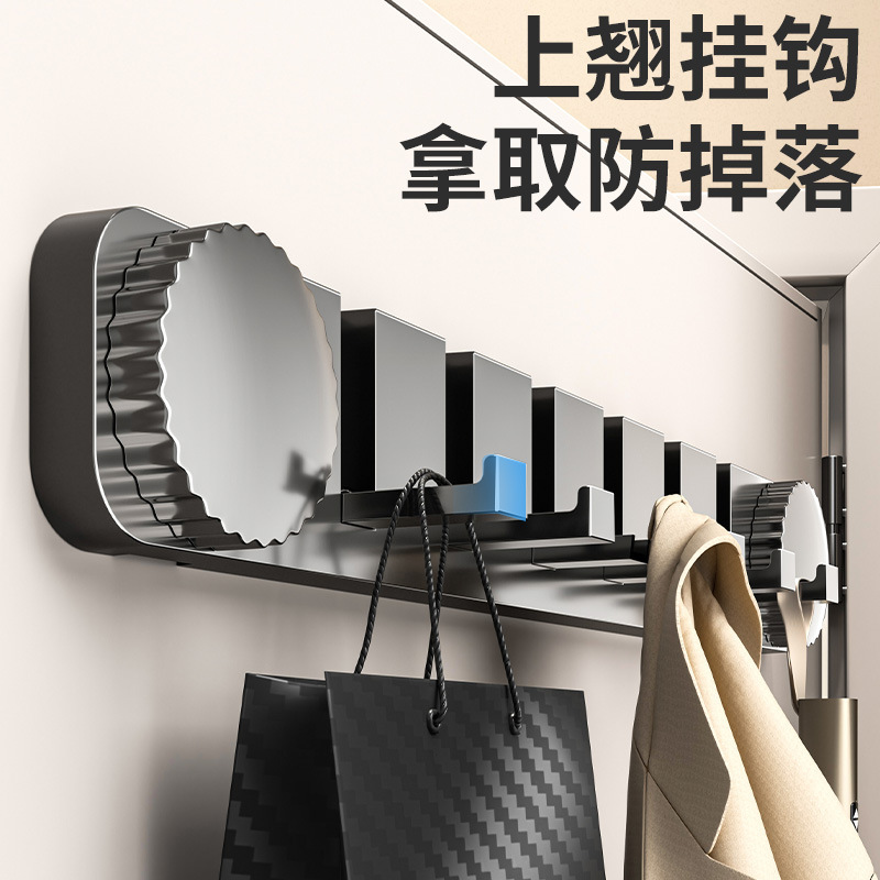 吸盘免打孔挂钩承重卫生间壁挂挂衣架浴室挂钩门后钩厨房收纳钩子|undefined