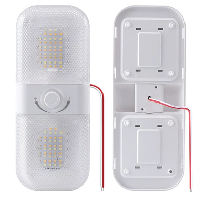 Car RV Light Reading Light 204LED Truck Compartment Light 12v Roof Light Camping Outdoor Boat Light (İşçi projektorları) - fc01-transparent