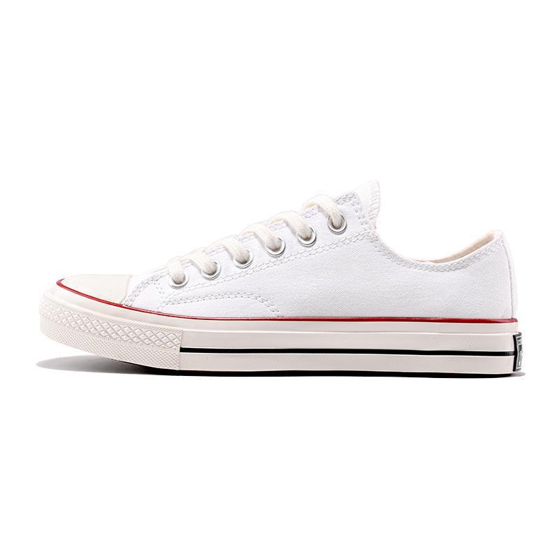 Meiji Conway de los años 1970 zapatos de lona de pareja alta mujer estrella clásica baja zapatos deportivos casuales skate hombre image 4