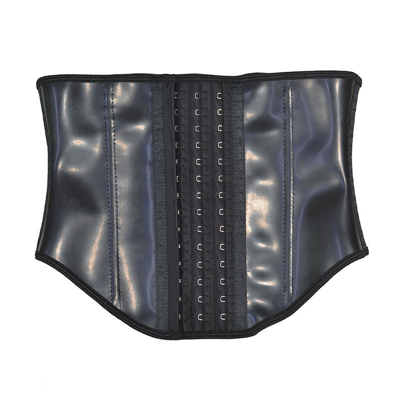 80225 Front long and back short big buttocks, thigh waist and waist seal matte black