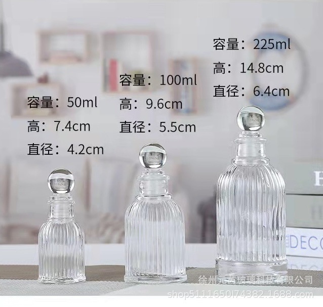 现货批发罗马玻璃香薰瓶50ml-250ml精白料客厅卧室卫生间摆件|undefined