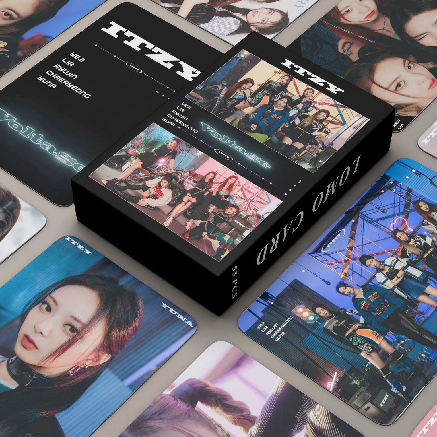55 карточек ITZY, карточки Voltage, Хуан Ли Чжишэнь Лиузхэн коллекционные карточки ЛОМО