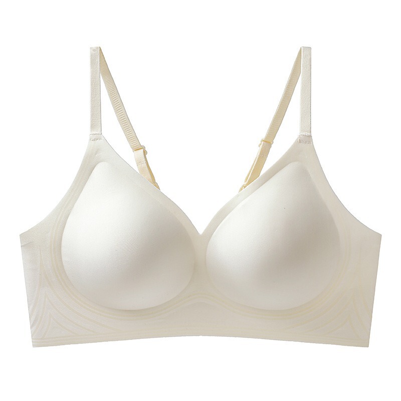 无痕内衣女聚拢收副乳舒适防滑无钢圈固定杯果冻条乳胶透气文胸罩|undefined