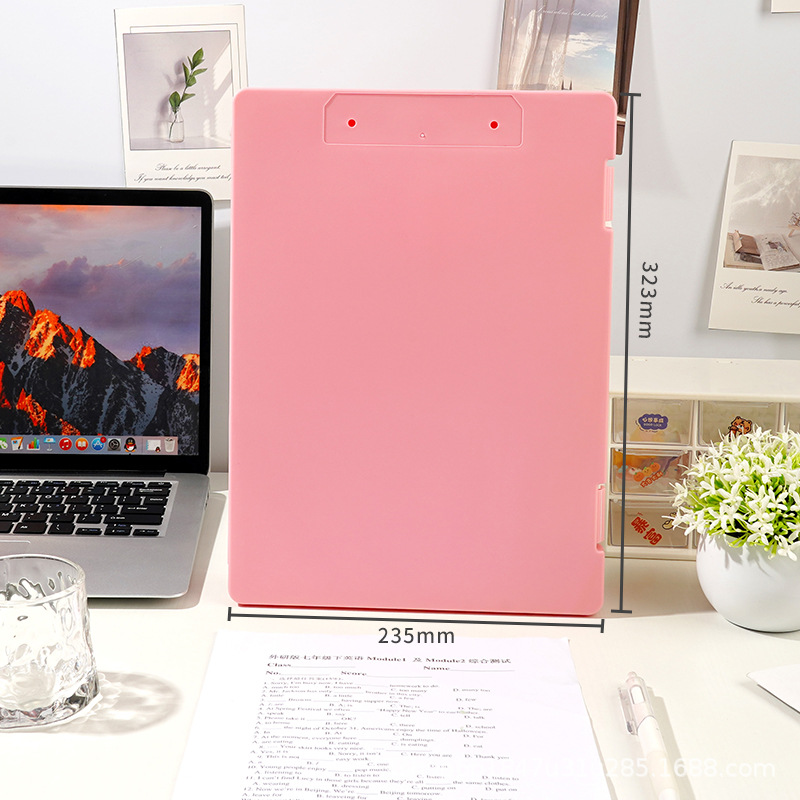 Estilo ins Morandi color dormitorio almacenamiento archivo caja A4 transparente CAJA DE INFORMACIÓN PP plástico cosméticos papelería caja