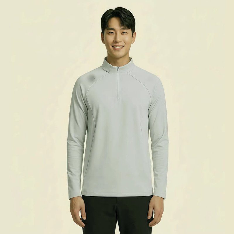 In Stock】Dijia 26 Spring New Outdoor Men's Stand-Up Collar Half-Zip Quick-Dry Casual Sports Long-Sleeve T-Shirt In Stock】Dijia 26 Spring New Outdoor Men's Stand-Up Collar Half-Zip Quick-Dry Casual Sports Long-Sleeve T-Shirt