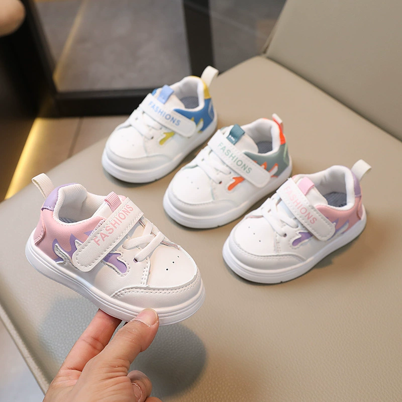 Детская обувь для малышей 2023 Осенняя Новая мужская и женская детская обувь с мягкой подошвой Корейская повседневная обувь От 0 до 2 лет модная детская обувь