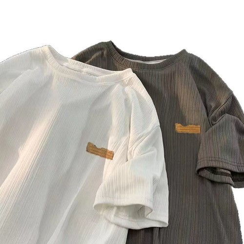 Summer Men's Casual Simple All-Match Short-Sleeve T-Shirt | Men's Trendy Cool-Feel, Quick-Dry, Breathable, and Comfortable Short-Sleeve Top