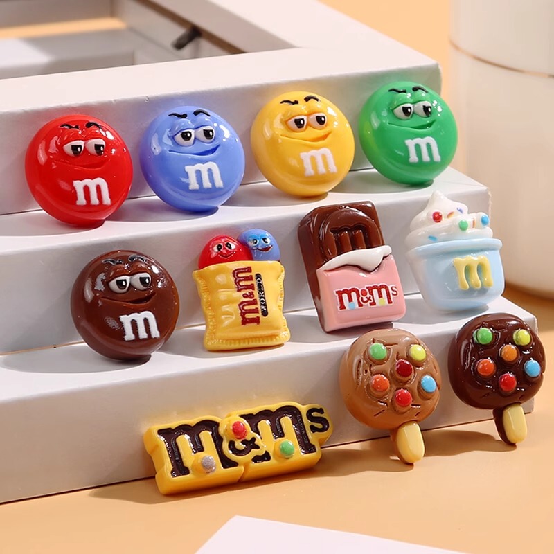 diy 樹脂 M ビーンズ楽しいチョコレートシミュレーション M ビーンズ表現ビスケットクリーム携帯電話ケースマニキュア diy ジュエリーアクセサリー|undefined