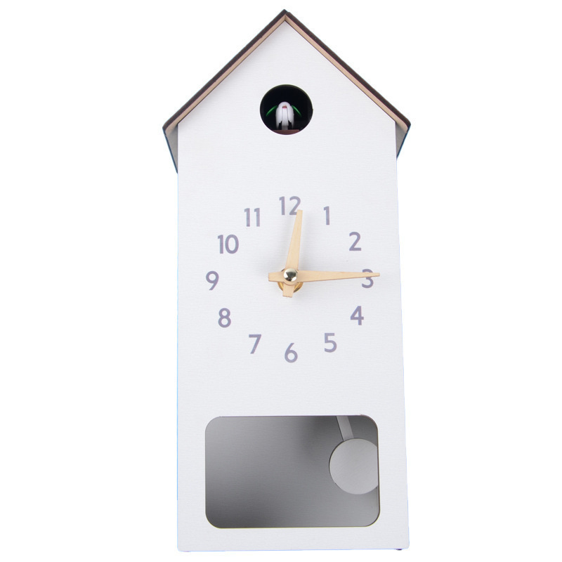 Reloj de madera cuco retro nórdico reloj de pared reloj despertador estilo de sala de estar