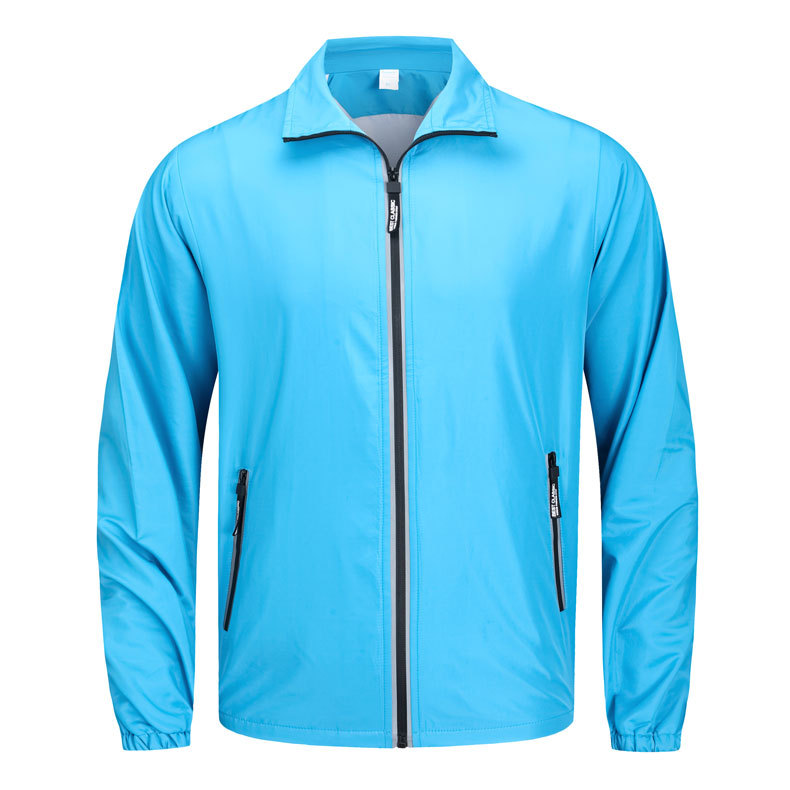 Chaqueta de trabajo con cremallera reflectante, uniforme de empleado de cadena de tiendas con logotipo bordado personalizado, ropa de trabajo de otoño e invierno, fabricación personalizada
