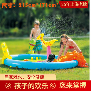 Jilong outdoor water spray children's toys inflatable swimming pool for family paddling pool slide pool pool