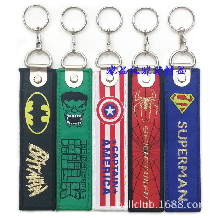 Spider-Man Hulk Transformers Captain America Superman Wonder Woman Iron Man Cloth Keychain Spider-Man Hulk Transformers Captain America Superman Wonder Woman Iron Man Cloth Keychain