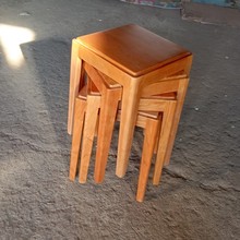 北欧樱桃木实木凳子高凳方形餐椅成人餐凳客厅原木全实木轻奢