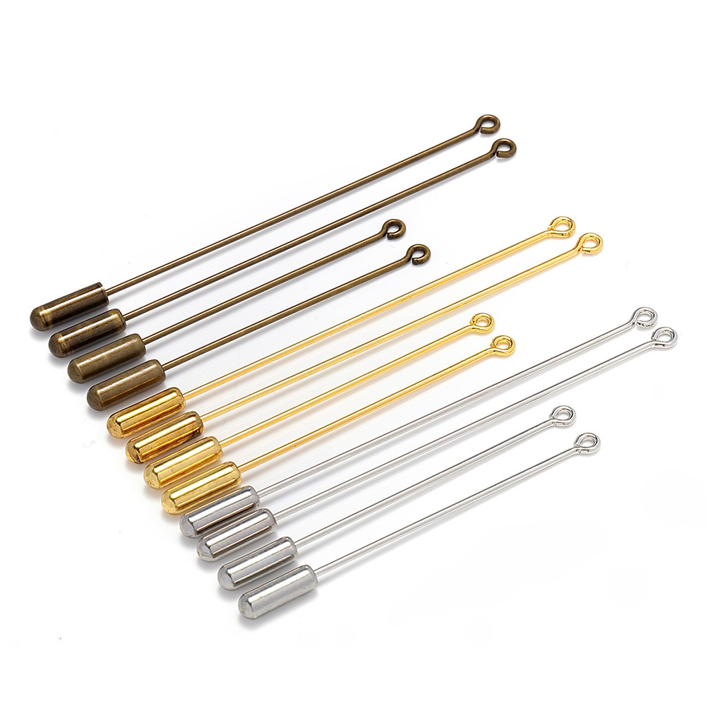 Copper golden brooch