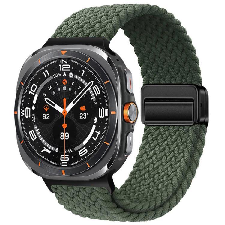 Para Samsung Galaxy Watch8 serie especial absorción magnética nylon trenzado pulsera de pulsera de pulsera de pulsera de pulsera