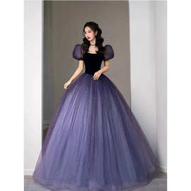 声乐艺考主持人演出服2025新款生日在逃公主敬酒服高端晚礼服裙女