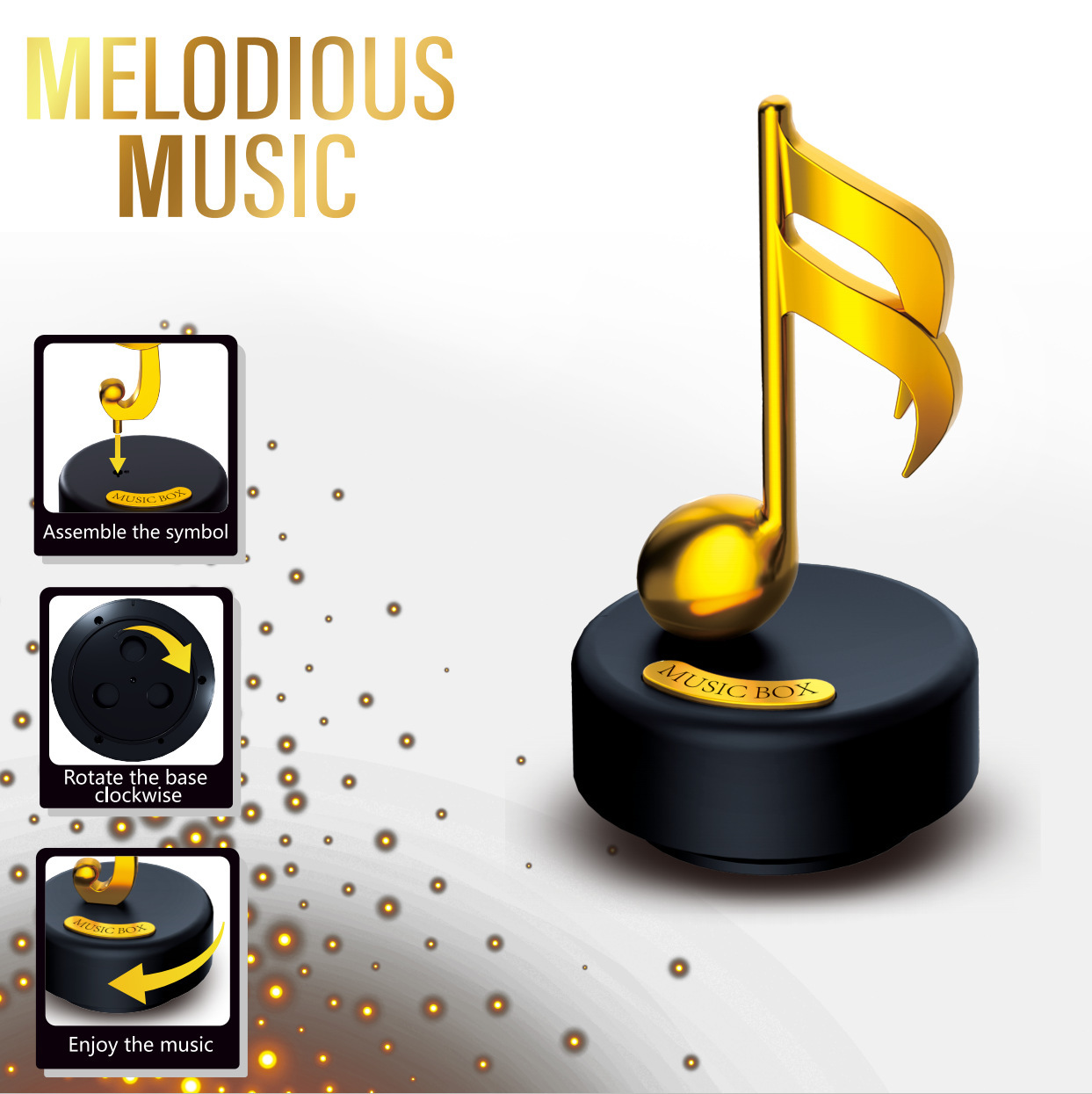 AliExpress atmósfera de alta gama gabinete de decoración doméstica transfronteriza caja de música guitarra creativa hermosa joyería para el hogar